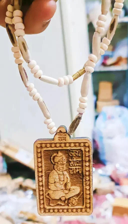 Bageshwar Dham Kanthi Mala & Hanumanji Locket + Free 5 Mukhi Rudraksha